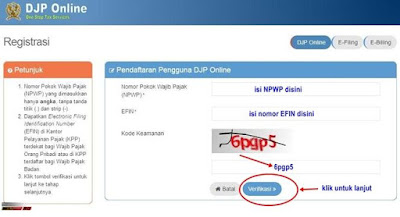 Cara Registasi DJP Online