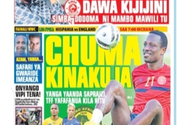 Tanzania today's news papers