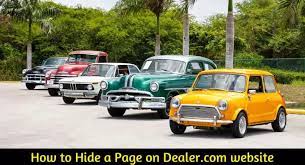 How To Hide Page On A Dealer.Com Website 2022