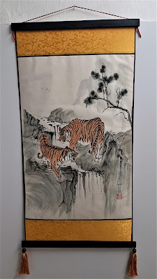 Exposicion pintura tradicional oriental Tigre de Agua 2022