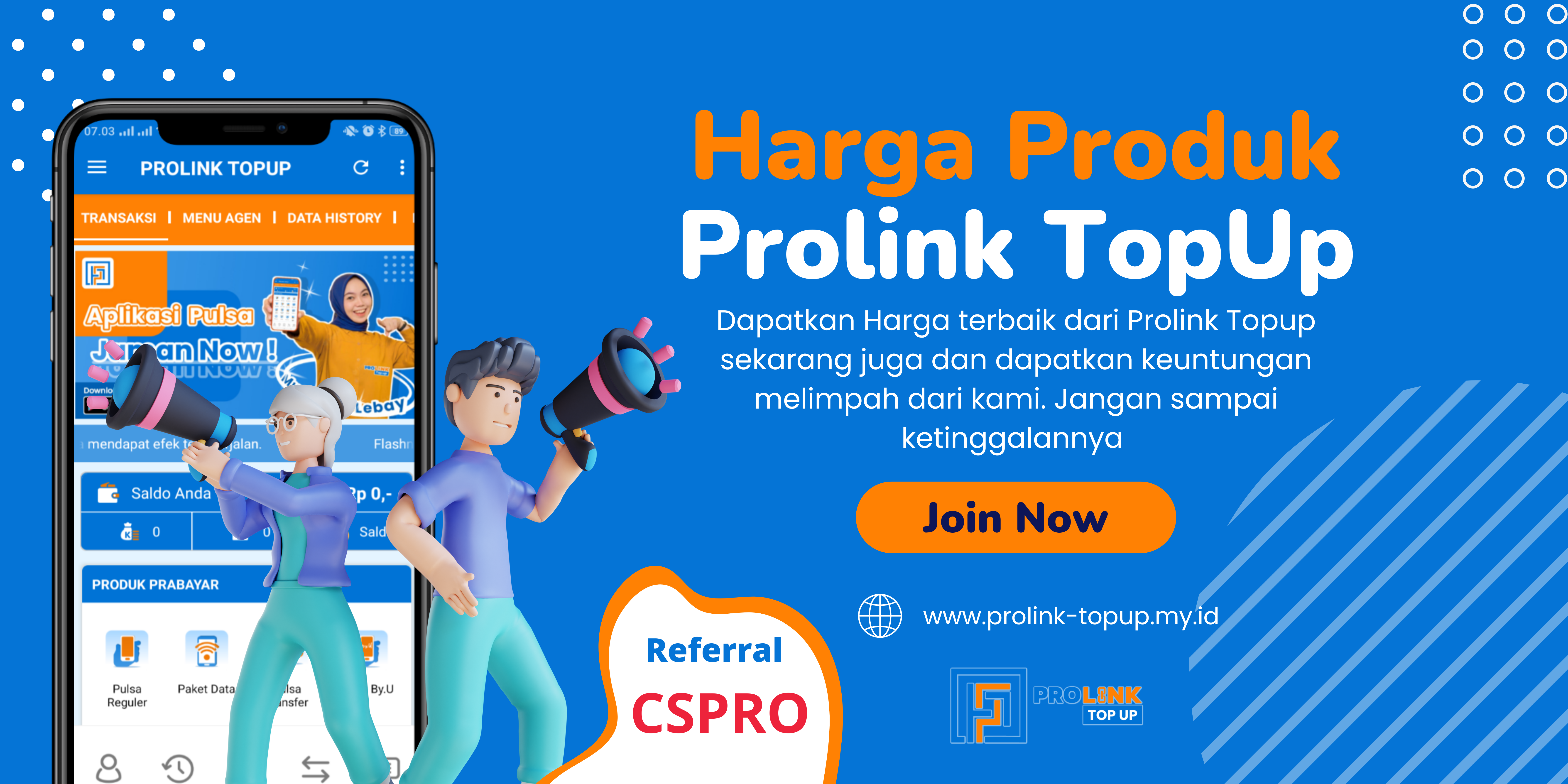 Harga Prolink TOPUP