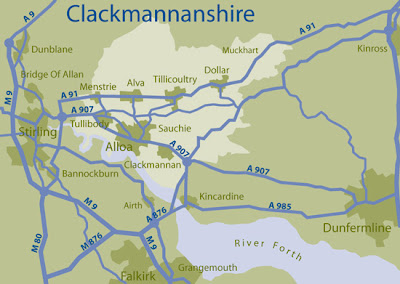 Map of Clackmannanshire Province Area