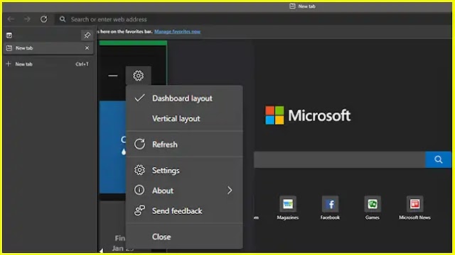 Microsoft Edge: Web widget now with multiple layouts