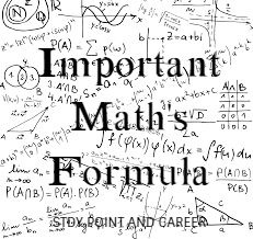 Important Math’s Formulas