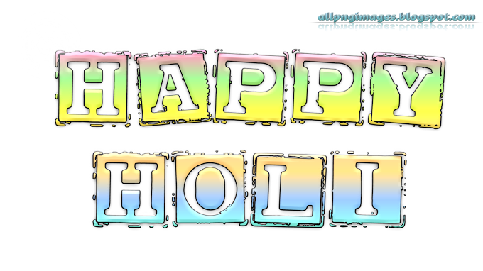 Happy holi 3d png image