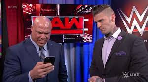 Kurt Angle Corey Graves Raw Text Message Mystery Backstage