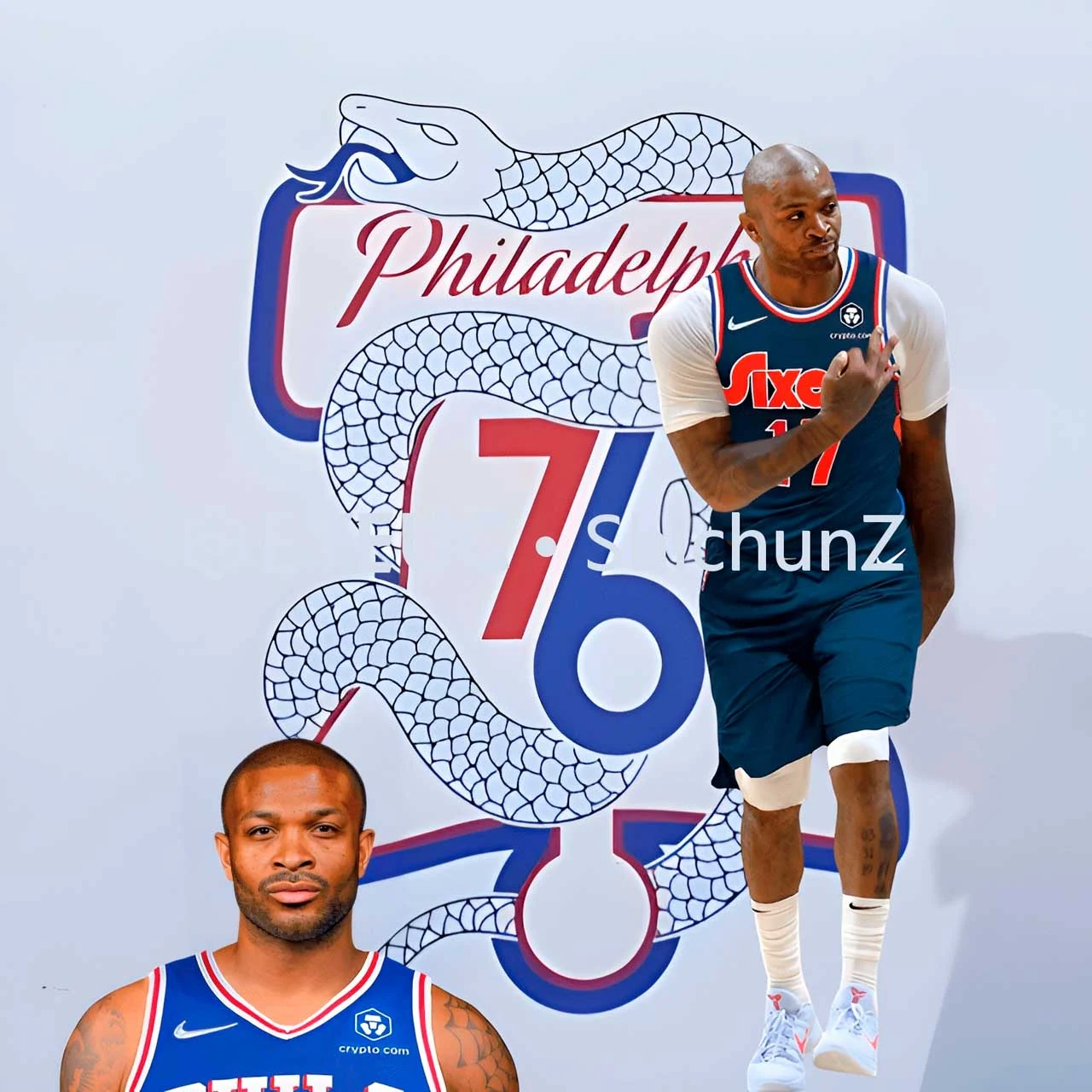 NBA 2K22 PJ Tucker 76ers Portrait