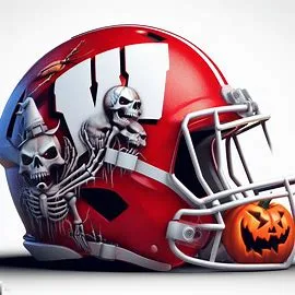 Wisconsin Badgers Halloween Concept Helmets