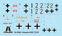 Italeri 1/35 Semovente M42 da 75/34 (6584) Colour Guide & Paint Conversion Chart