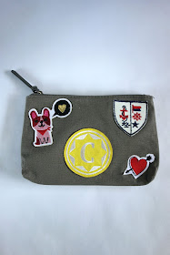 puppy, monogram C, heart, sailor patch