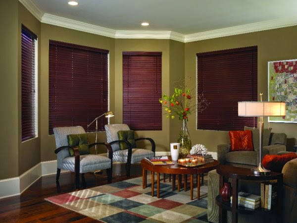 modern faux wood blinds for your living room