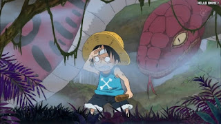 ワンピースアニメ 幼少期 493話 ルフィ かわいい Monkey D. Luffy | ONE PIECE Episode 493