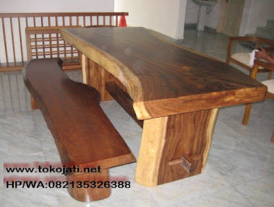 Meja trembesi kayu Solid-Meja Trembesi Kayu Alami-FURNITURE TREMBESI JEPARA