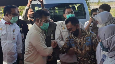 Walikota Bima Ikut Serta Penyambutan Kunjungan Kerja Mentan di Provinsi NTB