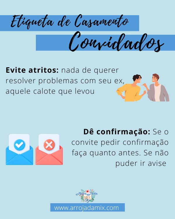 Etiqueta Básica - O Que Não Fazer em Um Casamento