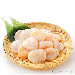 เนื้อหอยเชลล์ญี่ปุ่นซาชิมิ (ทานดิบได้) 190-210 กรัม./g - Natural Coast Japanese Scallop ( Sashimi Grade )