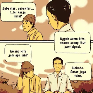 Cerita Komik Jokowi ke Masa Lalu