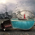 Boat Inside Bulb Photoshop Manipulation