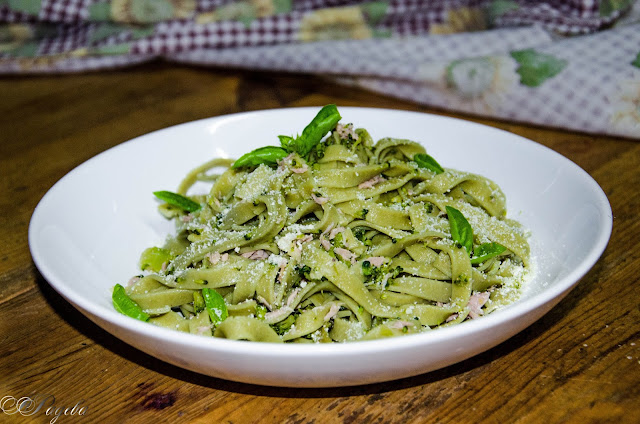 Телиателе-със-спанак-и-риба-тон-Tagliateli-with-spinach-and-tuna