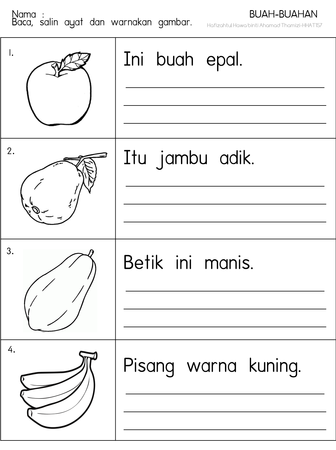 Gambar Cikgu Fieza Hhat157 Buah Buahan Bagi Bukan Jadikan 