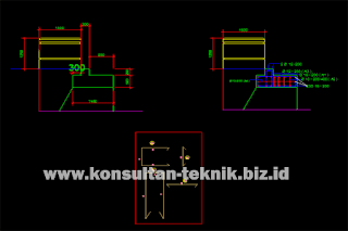 Gambar-Jembatan-Gelagar-Beton-Bertulang-Balok-T-Kelas-C-Bentang-4-Meter-Format-DWG-Autocad-02