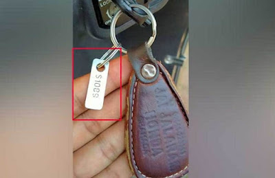 Keys Tag : There is a number on the tag of the key ears.. Do you know what that is..?