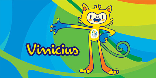 As Mascotes Olimpicas Vinicius Surto Olimpico
