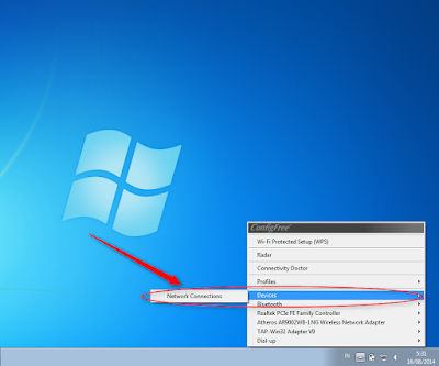 cara mengaktifkan wifi windows7