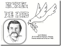 Colorear Premios Nobel de la paz | Colorear dibujos infantiles