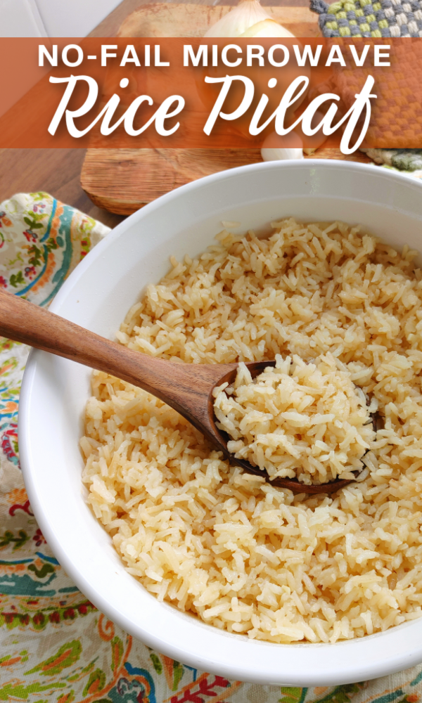 No-Fail Microwave Rice Pilaf - Make perfectly cooked, tender, fluffy rice in the microwave with this recipe for classic Rice Pilaf plus variations for Beefy Browned Rice, Mexican Rice and Plain White Rice.