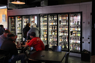 Coolers full of beer at The Fridge, Lancaster, PA