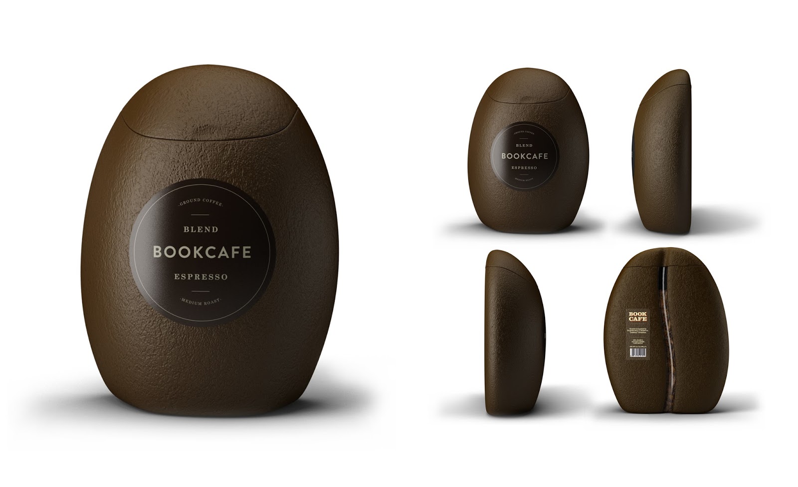 Download Bookcafe Blend Ground Coffee on Packaging of the World - Creative Package Design Gallery