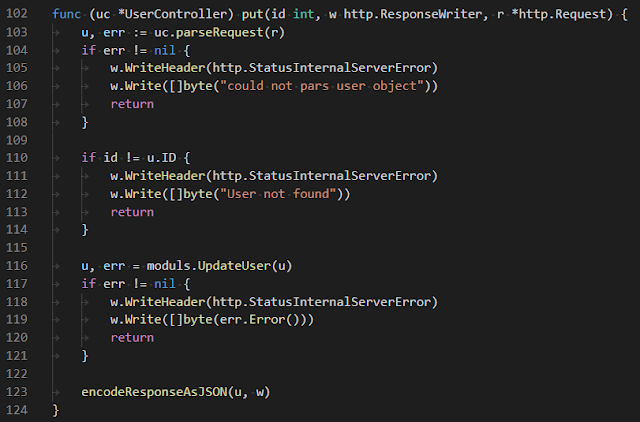 golang crud user controller put
