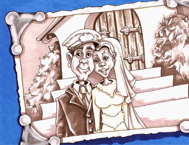 Wedding Cartoon by Chavah Billin