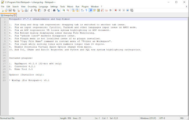 Download Notepad Plus Plus v 7.7.1 64 dan 32 bit