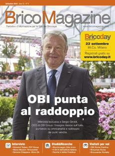 BricoMagazine 2016-06 - Settembre 2016 | TRUE PDF | Mensile | Professionisti | Distribuzione | Bricolage
BricoMagazine è la prima rivista in Italia dedicata interamente alla distribuzione moderna del bricolage. Una rivista di informazione commerciale ed economica che parla a tutti gli operatori della distribuzione non tradizionale, affrontando temi d'attualità, di mercato, di prodotto, attraverso interviste ai personaggi chiave, rilevazioni sui punti vendita, indagini tra le aziende produttrici. BricoMagazine è l'unica rivista in Italia ad informare puntualmente sia la moderna distribuzione sia le aziende che con essa lavorano.