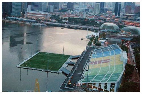 soccer field in Singapore.