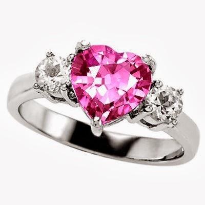 ... Pink+Sapphire+&+Diamond+Engagement+Ring+Beautiful+party+ring+By+Aamir