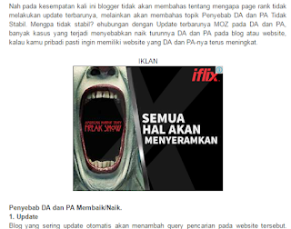 Cara Memasang Kode Iklan Tepat Di Tengah Artikel Blog