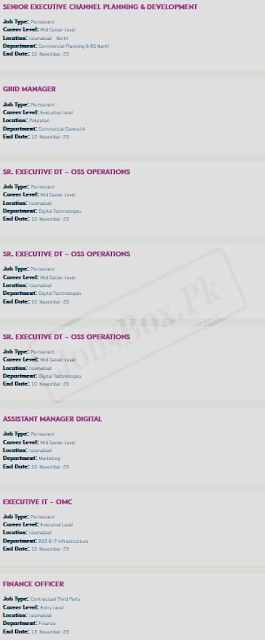 Jobs In Zong Pakistan - Online Apply