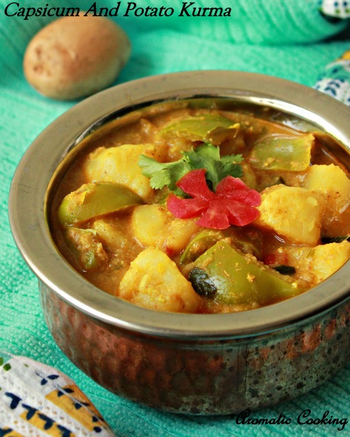 Cooking:  Capsicum Kurma/ kurma And Curry curry Aromatic Coconut With Potato