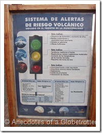 Volcano warning