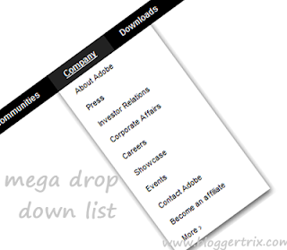 stylish+menu+bar+with+mega+drop+down+list