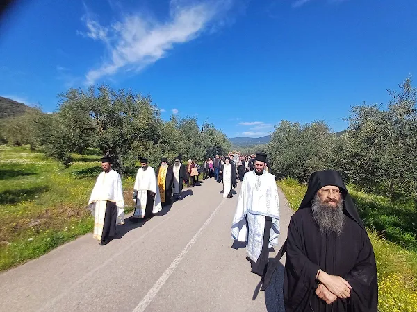 Φωτογραφίες από την υποδοχή της εικόνας του Αγίου Γεωργίου στη Στυλίδα