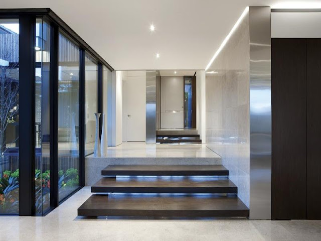 Photo of three steps at entrance into amazing dream home in Australia