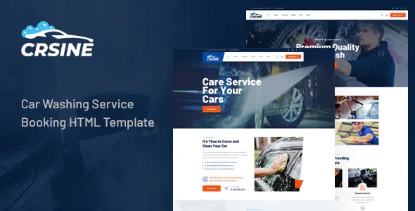 Best Car Washing Service Booking HTML Template