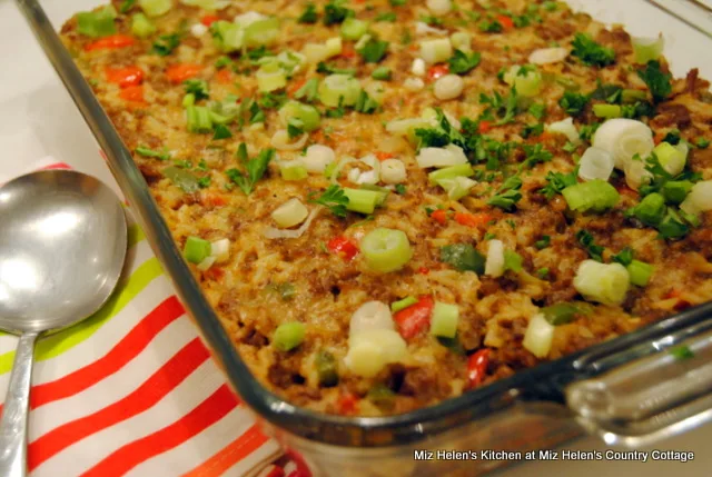 Southern Natchitoches Cajun Casserole at Miz Helen's Country Cottage