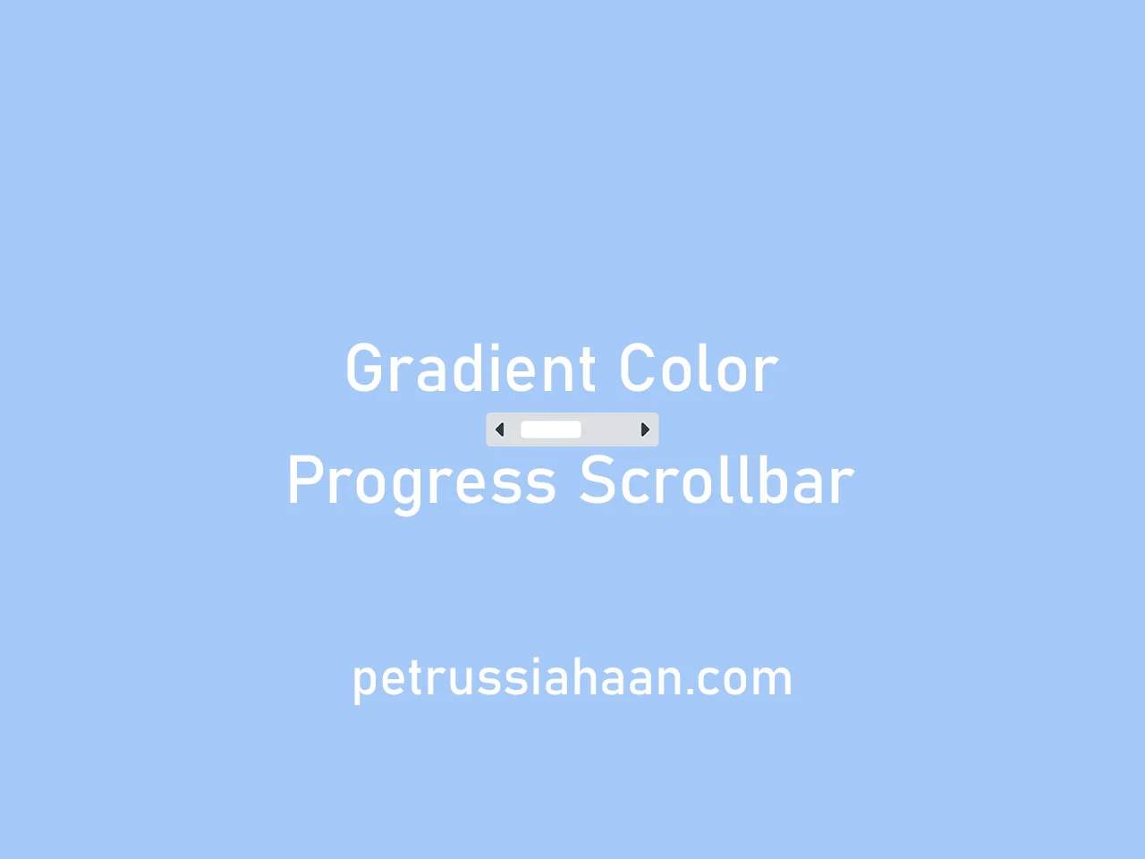 Gradient Color Scrollbar