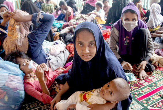 Sembilan Warga Rohingya Kabur Dari Penampungan Di Padang Tiji