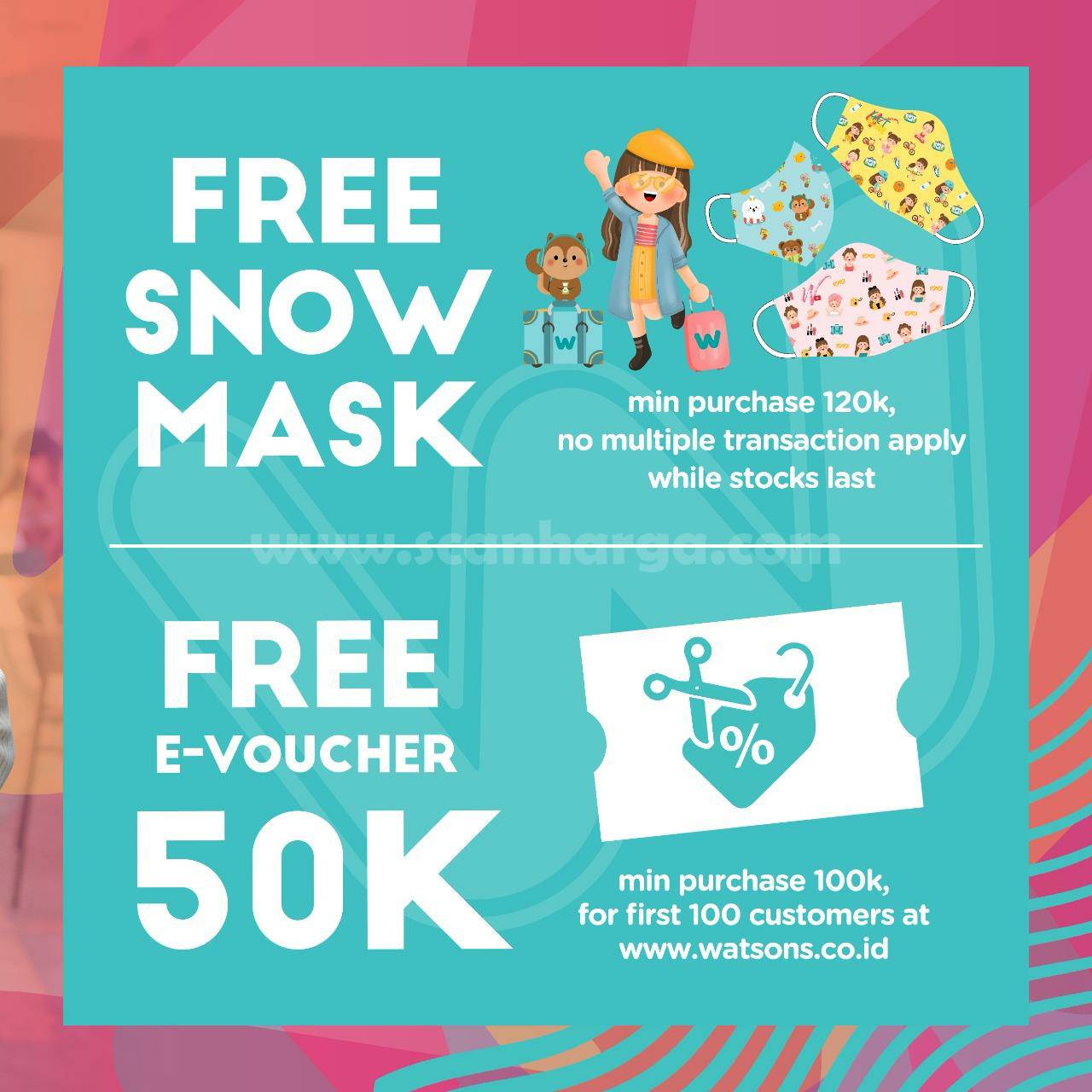 Watsons Gandaria City: Promo Opening Sale up to 50% off*